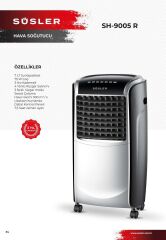 Süsler SH-9005R Uzaktan Kumandalı Sulu Hava Soğutucu