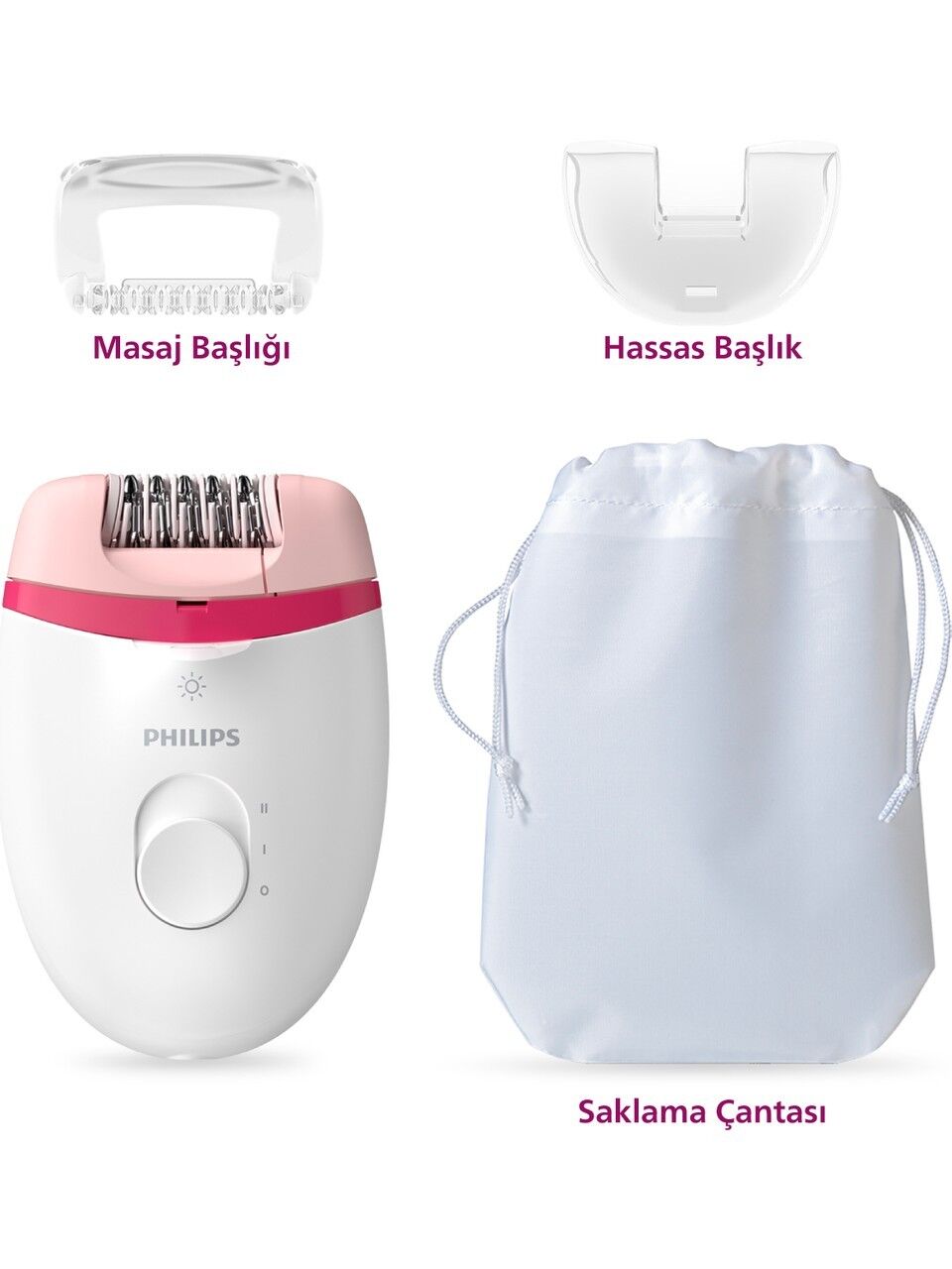 Philips BRE255/05 Satinelle Essential Kablolu Kompakt Epilatör