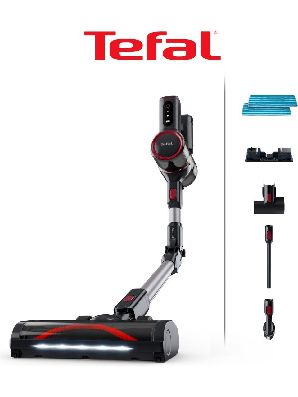Tefal TY6T90TR X-Force Flex 8.60 Max Aqua Kablosuz Şarjlı Dikey Süpürge