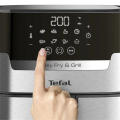 Tefal EY505D Easy Fry & Grill Precision+ Yağsız Fritöz Airfryer, 4,2 Litre Kapasite, Hava ile Kızart